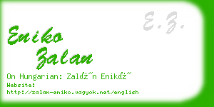 eniko zalan business card